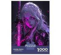 Puzzle Da 1000 Pezzi Neon Demon Girl Puzzle Per Adulti Gioco Pratico Sfida Difficile Interazione Genitore-figlio 52x38cm/1000pcs