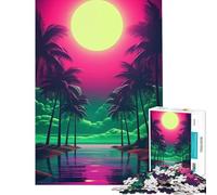 Puzzle da 1000 pezzi Neon Dreamscape Elegance gioco educativo per sfide di gioco ottimo regalo e giocattolo per passare il tempo durante le vacanze (dimensioni 38x52cm)