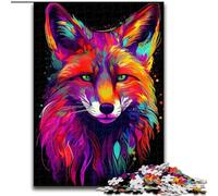 Puzzle da 1000 pezzi Neon Fox Puzzles per 1000 pezzi educativi e divertenti giochi da interno per la decorazione della casa Dimensioni 26X38CM