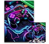 Puzzle da 1000 pezzi Neon Game Puzzle per adulti Perfetto come regalo di compleanno, Natale e Halloween 26X38CM/10,23x14,96 pollici