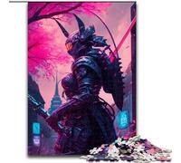 Puzzle da 1000 pezzi Neon Warrior in cartone, gioco interattivo per famiglie, rompicapo, giocattolo educativo (dimensioni 26x38cm)