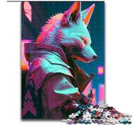 Puzzle da 1000 pezzi "Neon Warrior" per adulti, 1000 pezzi per divertirsi in famiglia, perfetti per compleanni e feste (dimensioni 38x26cm)