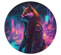 Puzzle da 1000 pezzi Neon Warrior, puzzle da 1000 pezzi, attività di legame familiare, feste e compleanni (dimensioni 67,5x67,5 cm)