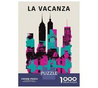 Puzzle Da 1000 Pezzi - New York City Retro Puzzle Per Adolescenti Gioco Rompicapo Antistress Offerta Regalo Per Tutta La Famiglia 52x38cm/1000pcs