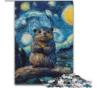 Puzzle da 1000 pezzi Night Sky Otter per adulti, gioco stimolante e gioco per famiglie, regalo di compleanno, regali, arte murale (50x75cm)