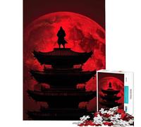 Puzzle da 1000 pezzi "Ninja al chiaro di luna" sfida per la mente e l'intelligenza gioco avvincente antistress idea regalo (dimensioni 38x26cm)