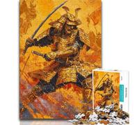 Puzzle da 1000 pezzi Ninja d'oro giapponese puzzle da 1000 pezzi decorazione murale artistica e idea regalo di compleanno per amici ufficio a casa 75x50cm