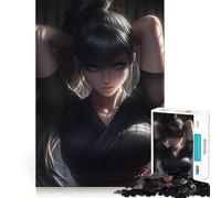 Puzzle da 1000 pezzi Ninja Girl Kunoichi Focus per adulti, gioco di sfida mentale per interni, pezzo artistico di precisione (50x75cm)