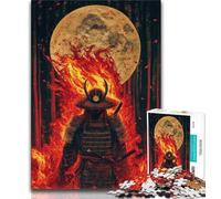 Puzzle da 1000 pezzi Ninja Under The Moon per adulti e adolescenti, antistress, sfida difficile, ideale come regalo per tutta la famiglia (38x26cm)