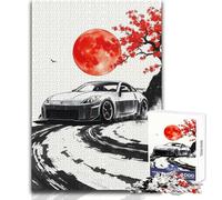 Puzzle da 1000 pezzi Nissan Z Drifting Arte giapponese per adolescenti Gioco di sviluppo del pensiero logico Ottimo regalo per momenti significativi Dimensioni 38x26cm