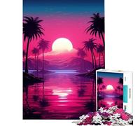 Puzzle da 1000 pezzi Noir Neon Nostalgia Brain Intelligence Challenge Giocattolo avvincente Gioco impossibile Antistress Idee regalo (Dimensioni 75x50cm)