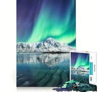 Puzzle da 1000 pezzi Northern Lights Skagsanden per adolescenti, gioco di logica e abilità, morbido, rilassante, taglio preciso, regalo prezioso (38x26cm)