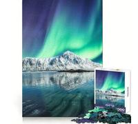 Puzzle da 1000 pezzi Northern Lights Skagsanden per ragazzi, gioco di logica, divertimento per tutta la famiglia, taglio di qualità, regalo elegante (38x52cm)