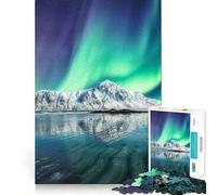 Puzzle da 1000 pezzi Northern Lights Skagsanden per ragazzi, gioco di logica, divertimento per tutta la famiglia, taglio di qualità, regalo elegante (38x52cm)
