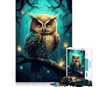 Puzzle da 1000 pezzi "Notte del Gufo" per adolescenti, gioco di logica e abilità, morbido, rilassante, taglio preciso, regalo prezioso (50x75cm)
