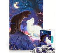 Puzzle da 1000 pezzi Notte Incantata, gioco interattivo, allena la mente e la manualità, con pezzi a incastro di forma casuale 50x75cm