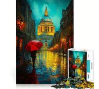 Puzzle da 1000 pezzi "Notte piovosa a Londra" per adulti, gioco di logica, divertente e rilassante, pezzo da collezione (50x75cm)