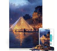 Puzzle da 1000 pezzi "Notte piovosa a Parigi" per adulti, gioco di logica, divertente e rilassante, pezzo da collezione (50x75cm)