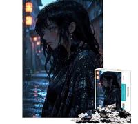 Puzzle da 1000 pezzi Notte piovosa︰ Bellezza malinconica per gioco educativo sfida rompicapo regalo perfetto per donne e uomini (dimensioni 50x75cm)