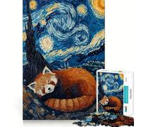 Puzzle da 1000 pezzi "Notte stellata" di Red Panda Dreams per adulti e ragazzi, gioco di abilità rilassante e divertente, con bordi precisi, ideale come regalo per le festività (38x26cm)