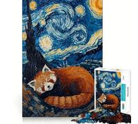 Puzzle da 1000 pezzi "Notte stellata" di Red Panda Dreams per adulti, gioco di puzzle per esercitare la mente, ideale per rafforzare i legami familiari, taglio di precisione, regalo creativo (50x75cm)