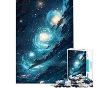 Puzzle da 1000 pezzi "Notte stellata" difficile e stimolante con elementi di analisi e logica Giocattolo fai-da-te per ragazzi dai 14 anni in su (38x52cm)