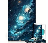 Puzzle da 1000 pezzi "Notte stellata" per ragazzi, ideale per migliorare la memoria e alleviare lo stress, con taglio di alta qualità e come regalo 38x52cm