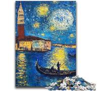 Puzzle da 1000 pezzi "Notturno" per adulti e adolescenti, giochi rilassanti che rafforzano l'amore tra coppie per bambini dai 14 anni in su, 26x38cm