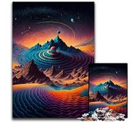 Puzzle da 1000 pezzi Nuvole blu scuro e rosse, puzzle per adulti, rompicapo impegnativo, giocattolo rilassante per adolescenti, 26X38CM/10,23x14,96 pollici.