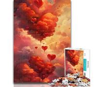 Puzzle da 1000 pezzi Nuvole d'amore colorate Puzzle da 1000 pezzi per adulti e ragazzi, collezione di artisti, belle arti per età 14+ 50x75cm