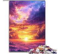 Puzzle da 1000 pezzi "Nuvole" in legno, 50x75cm, perfetto per adolescenti, per rafforzare i legami familiari, rompicapo e regalo fai da te per la casa