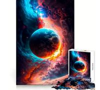Puzzle da 1000 pezzi "Nuvole spaziali" per ragazzi Puzzle che migliora la memoria, rilassante e confortevole, con tagli precisi Regalo festivo (38x52cm)