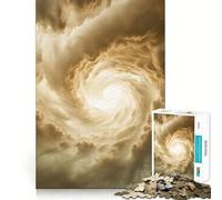 Puzzle da 1000 pezzi Nuvole vorticose per adulti,gioco di memoria divertente,componenti robusti e ben definiti, alleviare lo stress (38x52cm)