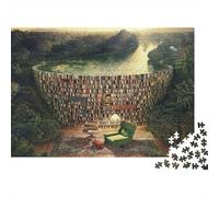 Puzzle da 1000 pezzi "Oasi nella foresta"con sentiero illuminato dal sole e luce filtrata, ideale per adulti. Gioco educativo, bella decorazione, difficoltà,ideale per compleanni.Dimensioni: 70x50 cm