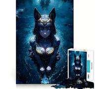 Puzzle da 1000 pezzi "Oasi Notturna Cleopatra" per adolescenti, ideale per rafforzare la memoria, alleviare la tensione e migliorare la qualità, regalo di Natale (50x75cm)