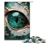 Puzzle da 1000 pezzi Occhio del Drago di Giada puzzle per adulti gioco educativo in legno 75x50 cm