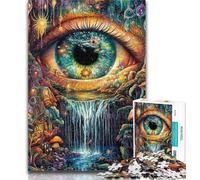 Puzzle da 1000 pezzi "Occhio della montagna" per adolescenti, 1000 pezzi, per ammazzare il tempo in vacanza, per migliorare l'amore tra coppie, 26x38cm