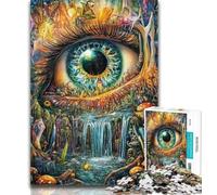 Puzzle da 1000 pezzi "Occhio della montagna" per adulti e ragazzi, gioco educativo per compleanni e Natale, dai 14 anni in su, 50x75cm