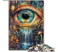 Puzzle da 1000 pezzi "Occhio della Montagna", puzzle in legno per adulti 50x75cm, per adolescenti e famiglie, perfetto come decorazione fai da te e come sfida per il cervello