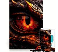 Puzzle da 1000 pezzi "Occhio di Drago Rosso" per adulti, gioco per esercizi mentali, relax, taglio di precisione, regalo elegante (38x26cm)