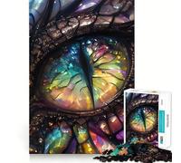 Puzzle da 1000 pezzi "Occhio di Drago Tinto Arcobaleno" per Adolescenti, Gioco di Esercizi per la Mente, Gioco di Gruppo, Arte, Assemblaggio, Regalo Classico (50x75cm)