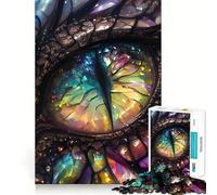 Puzzle da 1000 pezzi "Occhio di Drago Tinto Arcobaleno" per adulti, gioco di puzzle per esercitare la mente, giocattolo per legami familiari, taglio di precisione, regalo creativo (38x52cm)