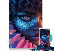Puzzle da 1000 pezzi Occhio di Sirena Mistico per adulti, stimolante per la mente, ideale per momenti di relax e divertimento, con bordi precisi, (50x75cm)