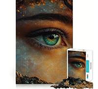 Puzzle da 1000 pezzi Occhio Mistico con Natura per adulti e ragazzi, gioco di logica, relax, taglio di precisione, (38x26cm)
