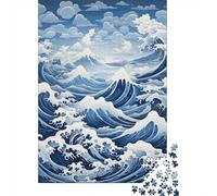 Puzzle Da 1000 Pezzi - Ocean Waves Art Print-3 Puzzle Gioco Rompicapo Decorazione Da Parete Offerta Come Regalo Per Tutta La Famiglia 38x26cm/1000pcs