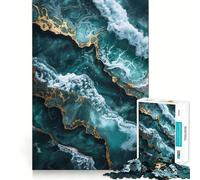Puzzle da 1000 pezzi Oceanic Kintsugi Elegance per adulti, ideale per migliorare la memoria, per un momento di relax rilassante, con tagli precisi, perfetto come regalo per le vacanze (50x75cm)