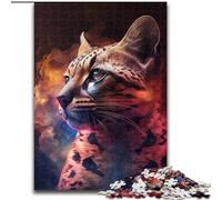 Puzzle da 1000 pezzi Ocelot Nebula, puzzle da 1000 pezzi per adulti, ideale per decorare casa e ufficio, regalo perfetto per il compleanno (dimensioni 26x38cm)