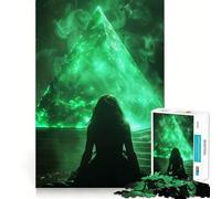 Puzzle da 1000 pezzi "Oggetto Misterioso" per adulti, gioco di logica fine, divertimento silenzioso, bordi puliti, regalo memorabile (38x52cm)