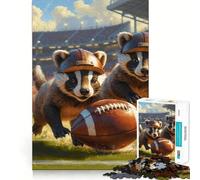 Puzzle da 1000 pezzi "Old School Badger Cubs Football" - Gioco rilassante per lo sviluppo della mente, taglio di precisione, pezzo da collezione (38x26cm)