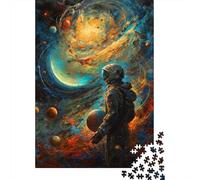 Puzzle da 1000 pezzi "Oltre l'orizzonte", puzzle in legno quadrato creativo per adulti, 1000 pezzi (75 x 50 cm)